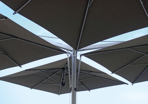 Parasol carré - QUADRUPLO - FIM - en aluminium / en tissu / quadruple