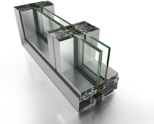 Mur-rideau en panneaux - E86 - ETEM  - en métal et en verre / à haute résistance / transparent