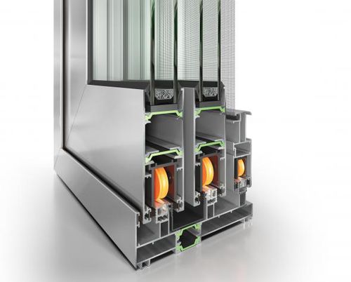 Système coulissant en aluminium - ES38 - ETEM  - pour porte / pour fenêtre / thermique