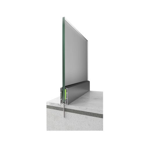 Balustrade en verre - EB49 - ETEM  - en aluminium / d'extérieur / d'intérieur