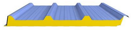 Panneau sandwich pour toiture - FISCHERTHERM DL 140 - Fischer Profil GmbH  - face métallique / âme en polyuréthane PUR