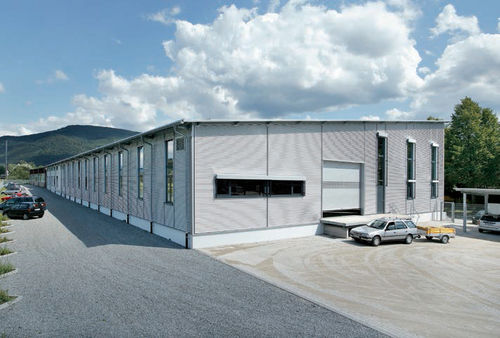 Panneau sandwich pour façade - FISCHERTHERM WL 80 - Fischer Profil GmbH  - face métallique / âme en mousse de polyuréthane