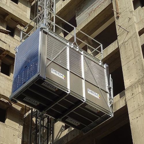 Monte-charge pour fortes charges - SBL 2000 - GEDA GmbH - pour chantier / pour bâtiment