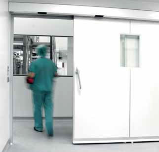 Porte d'entrée - Hermetic (SLX-D) - Gilgen Door Systems AG  - en verre / coulissante / semi-vitrée