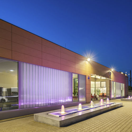 Verre profilé translucide - LINIT EcoGlass prismasolar - Glasfabrik Lamberts GmbH & Co. KG  - pour agencement intérieur / pour façade