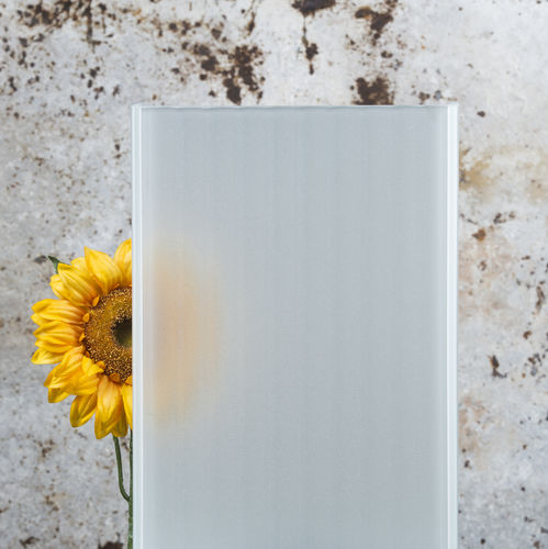 Verre profilé translucide - LINIT EcoGlass moir&eacute; S - Glasfabrik Lamberts GmbH & Co. KG  - sablé / pour agencement intérieur / pour façade