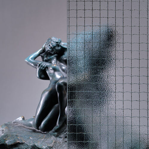 Panneau en verre armé - 504 - Glasfabrik Lamberts GmbH & Co. KG  - à motif / translucide / pour cloison