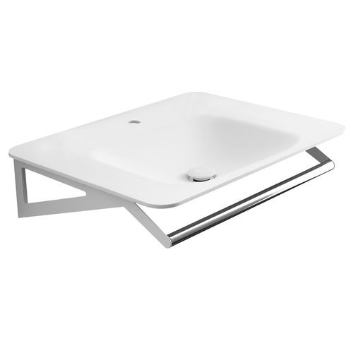 Vasque en Corian® - B46CMM16 - PONTE GIULIO - suspendue / en pierre / en acier inoxydable