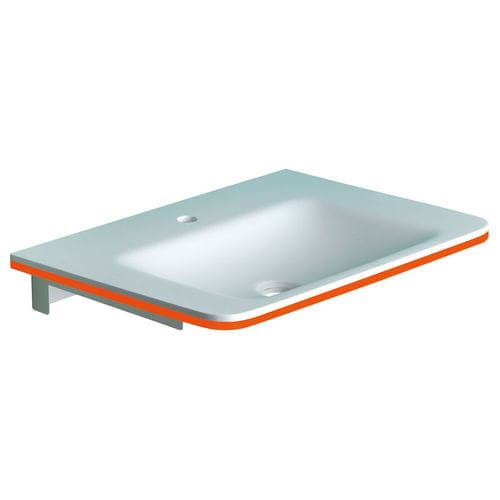 Vasque en Corian® - B44CNM05 - PONTE GIULIO - console / en pierre / en métal
