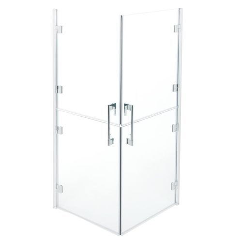 Cabine de douche en verre - C53FBS21 - PONTE GIULIO - en aluminium / battante / d'angle