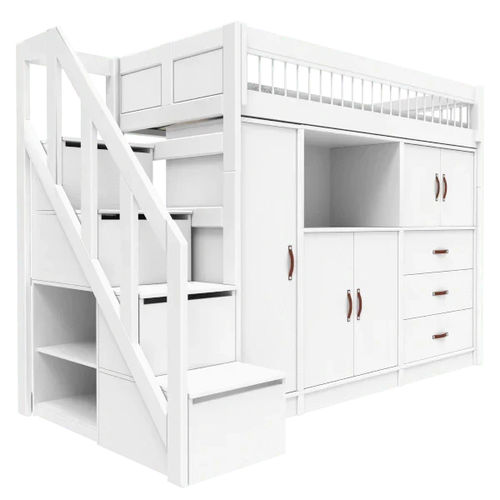Lit mezzanine - High Sleeper - LIFETIME Kidsrooms - simple / contemporain / avec base de rangement