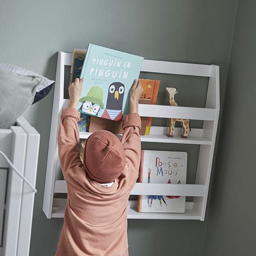 Bibliothèque murale - 167-01W - LIFETIME Kidsrooms - contemporaine / en pin / blanche