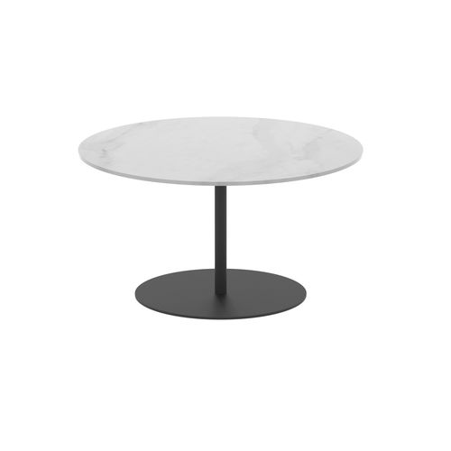 Table d'appoint contemporaine - BUTLER - Royal Botania - en teck / en céramique / avec piètement en acier inoxydable