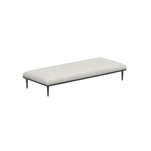 Banquette contemporaine - STYLETTO - Royal Botania - en tissu / avec piètement en aluminium / en aluminium