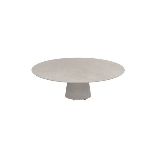 Table contemporaine - CONIX - Royal Botania - en teck / en céramique / en béton