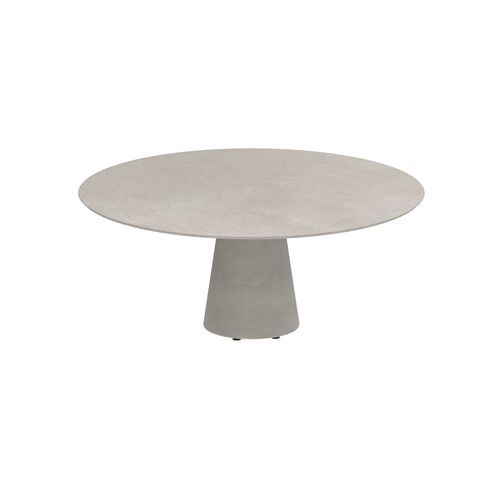 Table à manger contemporaine - CONIX - Royal Botania - en teck / en céramique / en béton