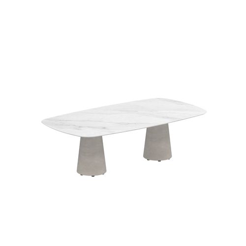 Table à manger contemporaine - CONIX - Royal Botania - en teck / en céramique / en béton