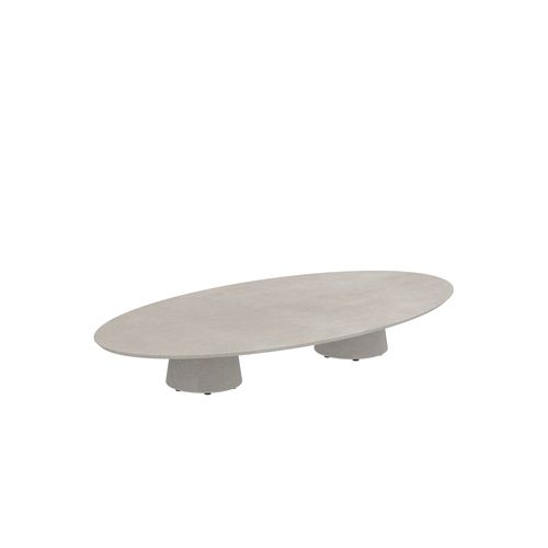 Table basse contemporaine -  CONIX - Royal Botania - en teck / en céramique / en béton
