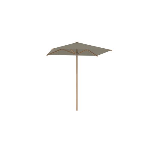 Parasol carré - SHADY SLIM - Royal Botania - à mât central / en teck / manuel