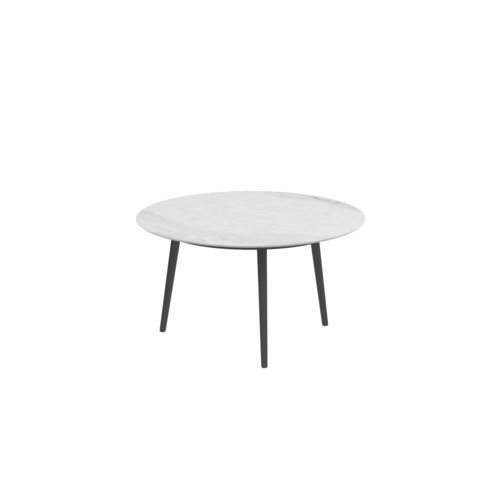 Table à manger contemporaine - STYLETTO - Royal Botania - en teck / en céramique / avec piètement en aluminium