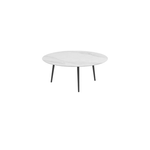 Table basse contemporaine - STYLETTO - Royal Botania - en teck / en céramique / avec piètement en aluminium