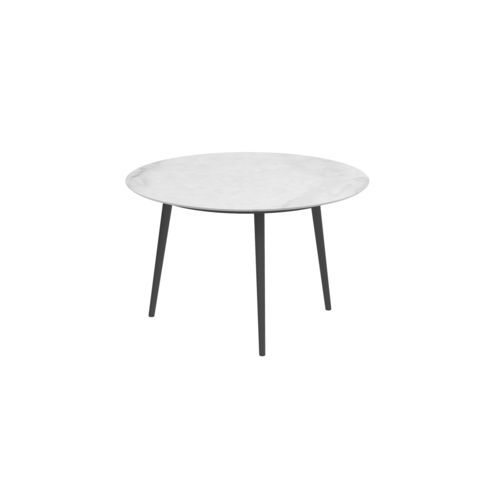 Table à manger contemporaine -  STYLETTO - Royal Botania - en teck / en céramique / avec piètement en aluminium