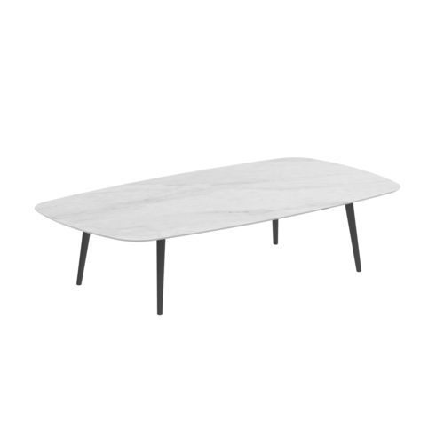 Table basse contemporaine -  STYLETTO - Royal Botania - en teck / en céramique / avec piètement en aluminium