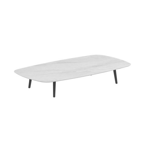 Table basse contemporaine - STYLETTO - Royal Botania - en teck / en céramique / avec piètement en aluminium