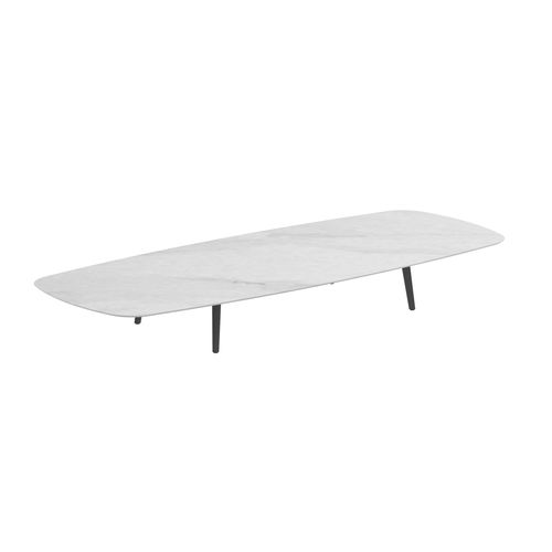 Table basse contemporaine - STYLETTO - Royal Botania - en teck / en céramique / avec piètement en aluminium