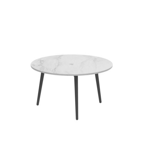 Table d'appoint contemporaine -  STYLETTO - Royal Botania - en teck / en céramique / en pierre de lave