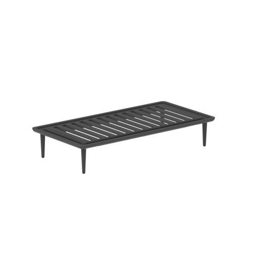 Ottoman contemporain - STYLETTO - Royal Botania - en tissu / en aluminium / rectangulaire