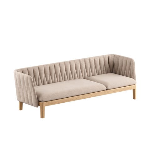Canapé contemporain - CALYPSO 210P - Royal Botania - d'extérieur / en tissu / avec accoudoirs