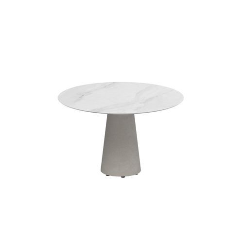 Table à manger contemporaine - CONIX - Royal Botania - en teck / en céramique / en béton