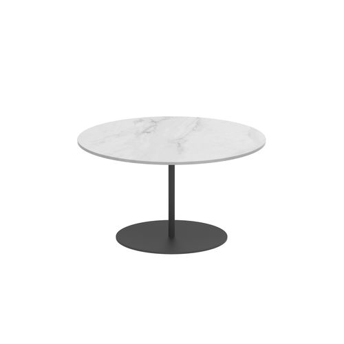 Table d'appoint contemporaine - BUTLER - Royal Botania - en teck / en céramique / avec piètement en acier inoxydable