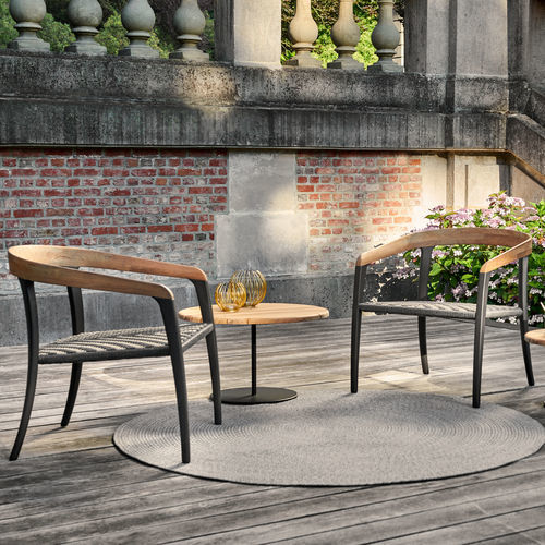 Fauteuil contemporain - JIVE - Royal Botania - en tissu / en teck / en aluminium
