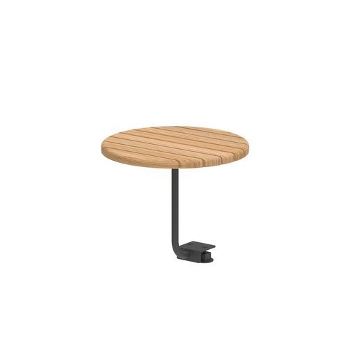 Table d'appoint contemporaine - ORGANIX - Royal Botania - en teck / en céramique / en pierre de lave