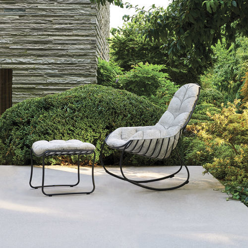 Fauteuil contemporain - FOLIA - Royal Botania - en tissu / en acier inoxydable / avec coussin amovible