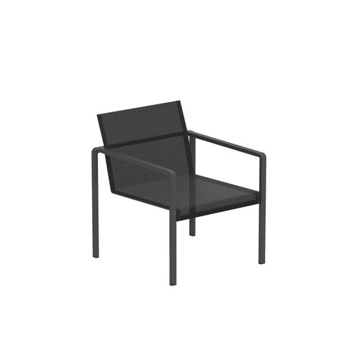 Fauteuil contemporain - ALURA - Royal Botania - en Batyline® / en aluminium / empilable