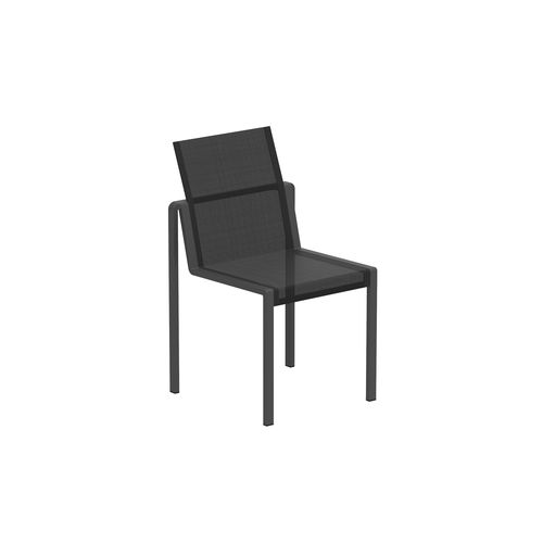 Chaise de salle à manger contemporaine - ALURA 47 - Royal Botania - d'extérieur / en Batyline® / avec piètement en aluminium