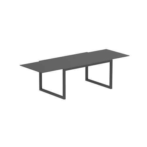 Table à manger contemporaine - NINIX - Royal Botania - en céramique / avec piètement en acier inoxydable / rectangulaire