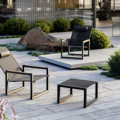 Repose-pied contemporain - NINIX - Royal Botania - en Batyline® / d'extérieur / par Kris Van Puyvelde