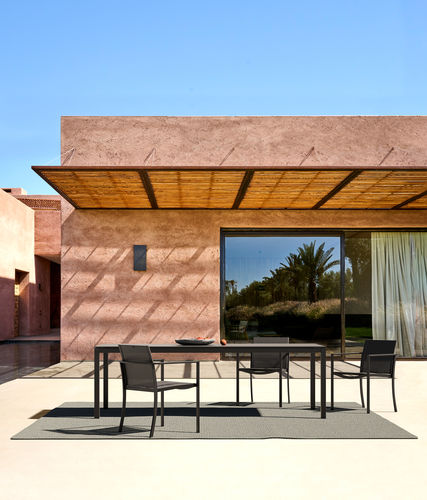 Chaise de salle à manger contemporaine - OZON - Royal Botania - d'extérieur / en Batyline® / avec piètement en acier inoxydable