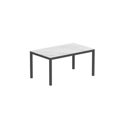 Table à manger contemporaine - TABOELA - Royal Botania - en céramique / avec piètement en acier inoxydable / rectangulaire