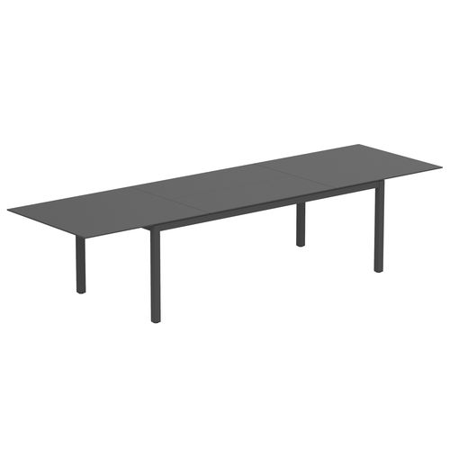 Table à manger contemporaine - TABOELA - Royal Botania - en teck / en céramique / avec piètement en acier inoxydable