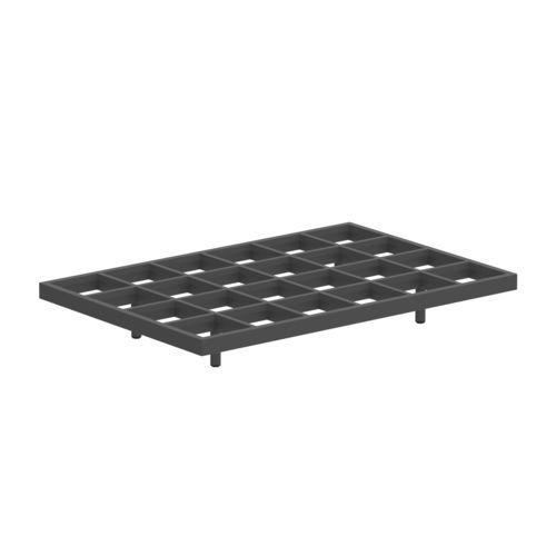 Table basse contemporaine - MOZAIX - Royal Botania - en aluminium / avec piètement en aluminium / rectangulaire