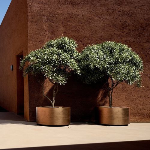 Jardinière en laiton - CUPRUM - Royal Botania - ronde / légère / contemporaine
