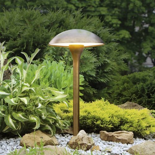 Borne d'éclairage de jardin - FUNGY - Royal Botania - contemporaine / en laiton / en fonte