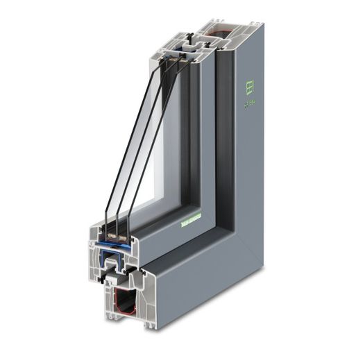 Fenêtre en PVC - KF 564 - Kneer GmbH Fenster und Türen  - battante / à triple vitrage