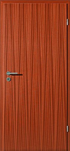 Porte d'intérieur - TIAMA  - Lebo - en placage de bois / en stratifié / battante