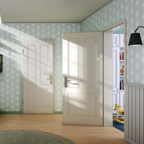 Porte d'intérieur - ARTO - Lebo - en bois / battante / semi-vitrée